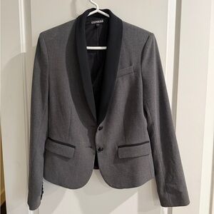 Express Charcoal and Black Womens Blazer